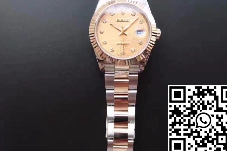 II Diamond-studded Dial Rose Rolex Texture 126333 Gold Datejust 41MM 0331